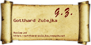 Gotthard Zulejka névjegykártya