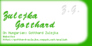 zulejka gotthard business card